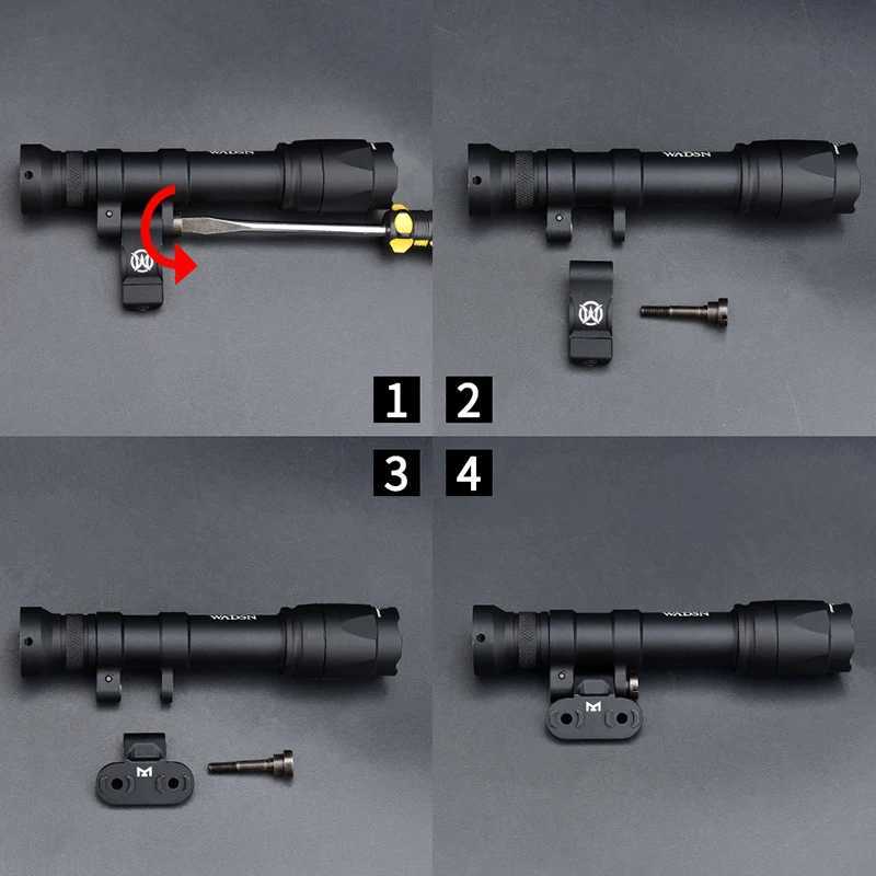 Weapon Light M640 M640C Tactical Flashlight With Picatinny/M-Lok/Keymod Rail Hunting Airsoft Gun Light Outdoor Field LightingXJ250303