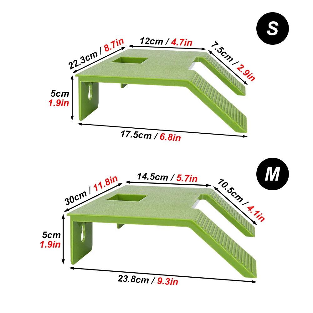 S/M Fish Tank Turtle Basking Platform Turtle Climbing Platform with Suction Cup Turtle Ramp Ladder for Amphibian Pet Aquarium
