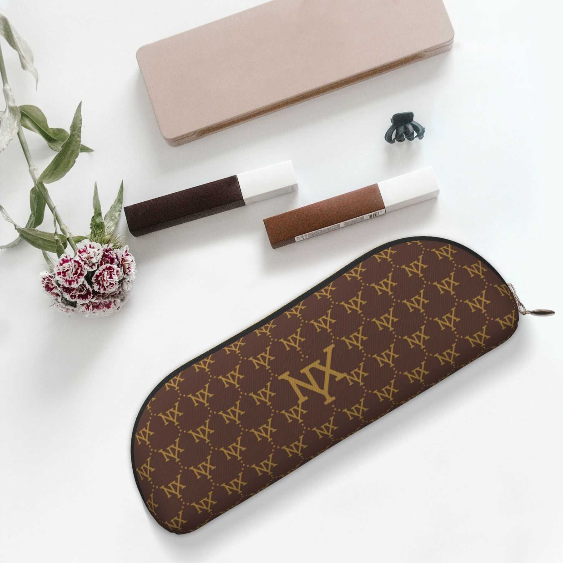 NXY Brown Cases Cosmetic Bags Mini Designer Makeup Bag Women Luxury Handbag Cosmetic Bag Fashion Toiletry Bag Zipper Wash Pouch Purse