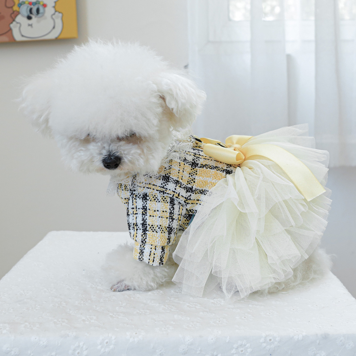 1PC Pet Clothing Dog Cat Autumn Winter thick charm Princess wedding dress dress suitable for small and medium-sized dogs