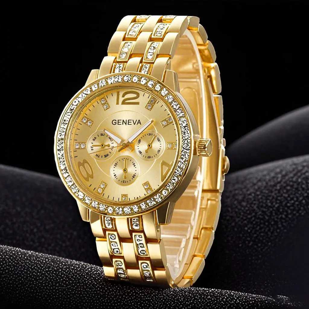 Men Women Quartz Wrist Diamonds Analog Large es Fashion Scale Wrist Analog Couple Clock Womens WatchXJ250304