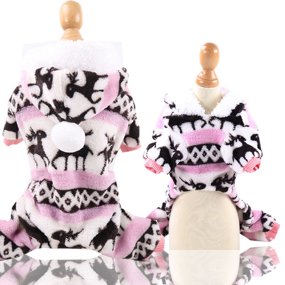 Winter - Spring Fleece Pet Garments: Cozy Four - Legged Clothes for Small and Medium - sized Dogs like Pomeranian, and Suitable for Cats