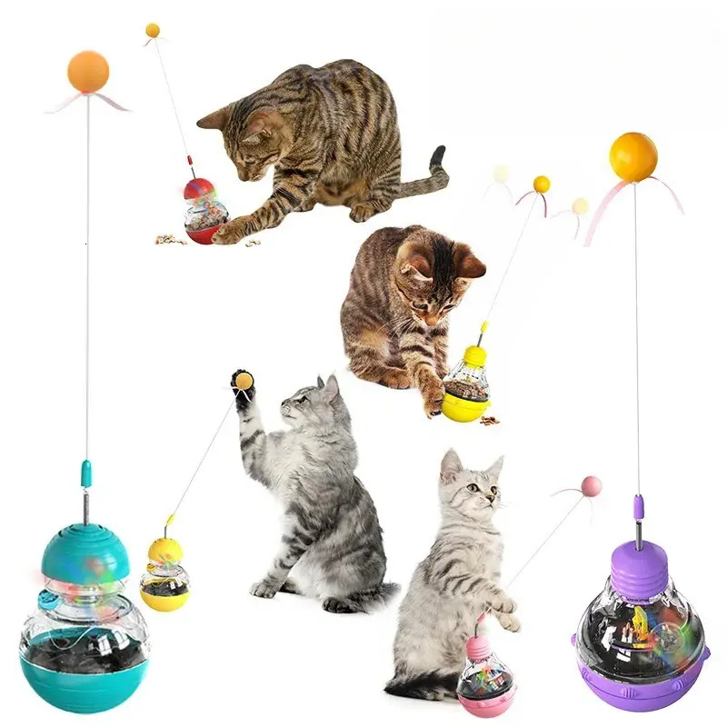 Update 2025 New Pet Supplies, Slow Food Cat Bowl, Easy Smart Interactive Tumbler Luminous Toys, High Quality Wholesale And Free Shipping