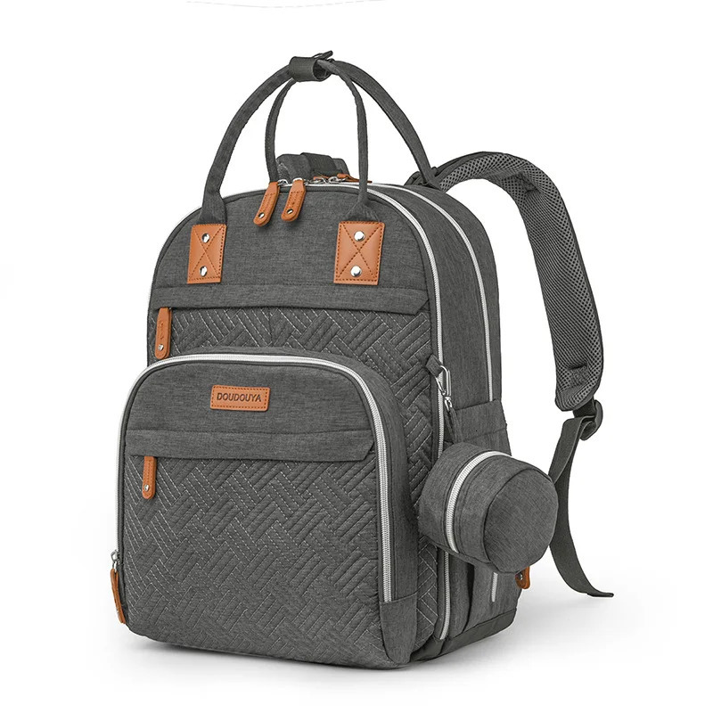 Mommy Bag seller Oxford Cloth Embroidered Multi-Functional Baby Bag Multi-Pocket Large Size Fashion Mom Bag 250304