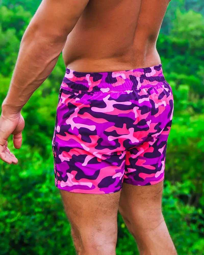 2023Mens Swim Trunks Quick Dry Beach Board Shorts Swimwear Beachwear with Pockets and Mesh Lining Summer Mens Swim ShortsT250304