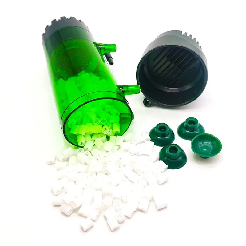 Aquarium Fish Tank Fluidized Moving Bed Filter Bubble Bio Media Filter Fish Tank Sponge With Sucker Air Stone And Sponge Filter