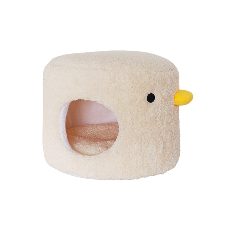 Small Chicken Bucket Closed Plush Nest for Winter Warmth and All Seasons Universal Removable and Washable Pet Nest Dog Bed