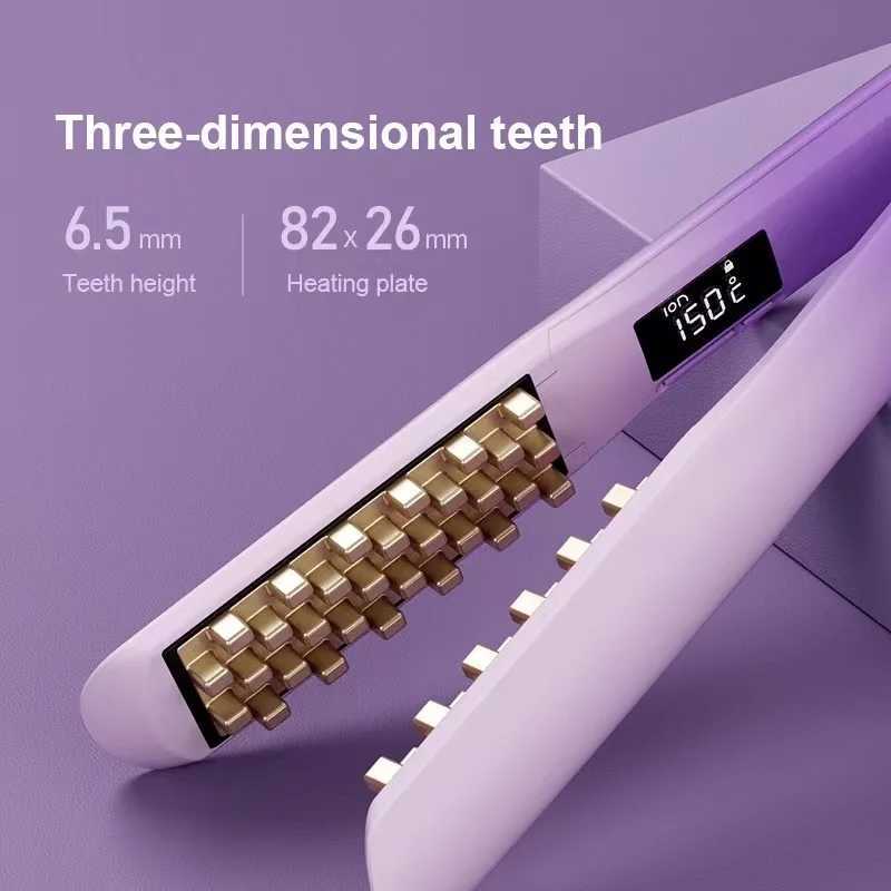 Curling Irons AkiraCosme Ceramic Middle Volumizing Hair Iron Negative ion Fluffy Corn Iron Curler Corrugated Hair Crimper Flat Iron z250304