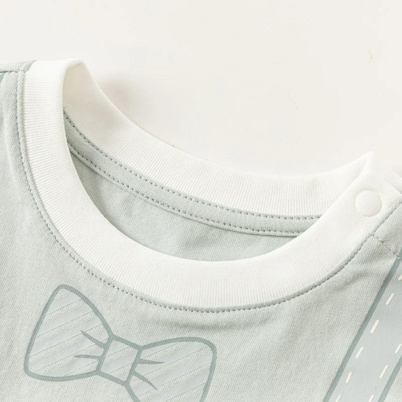 Dave Bella Summer Boys Girls Casual Cotton Set T-shirt and Shorts Sets for Kids Children Two-pieces DB2241004 250304