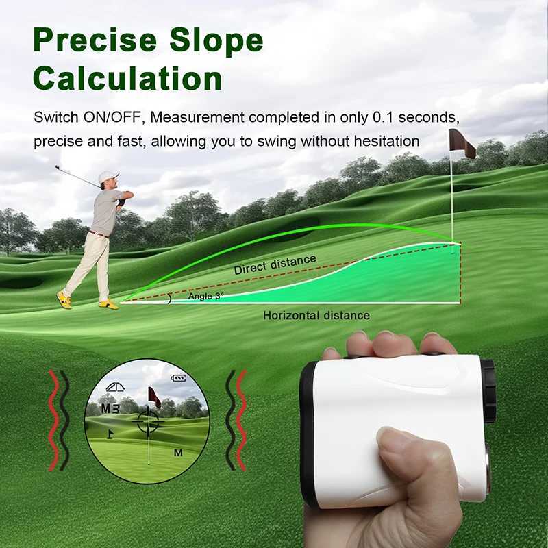 iMeter Golf Laser Rangefinder 600m Slope Flag-Lock Angle Mode High Accuracy Range Finder with Vibration for Golf Hunting X250304