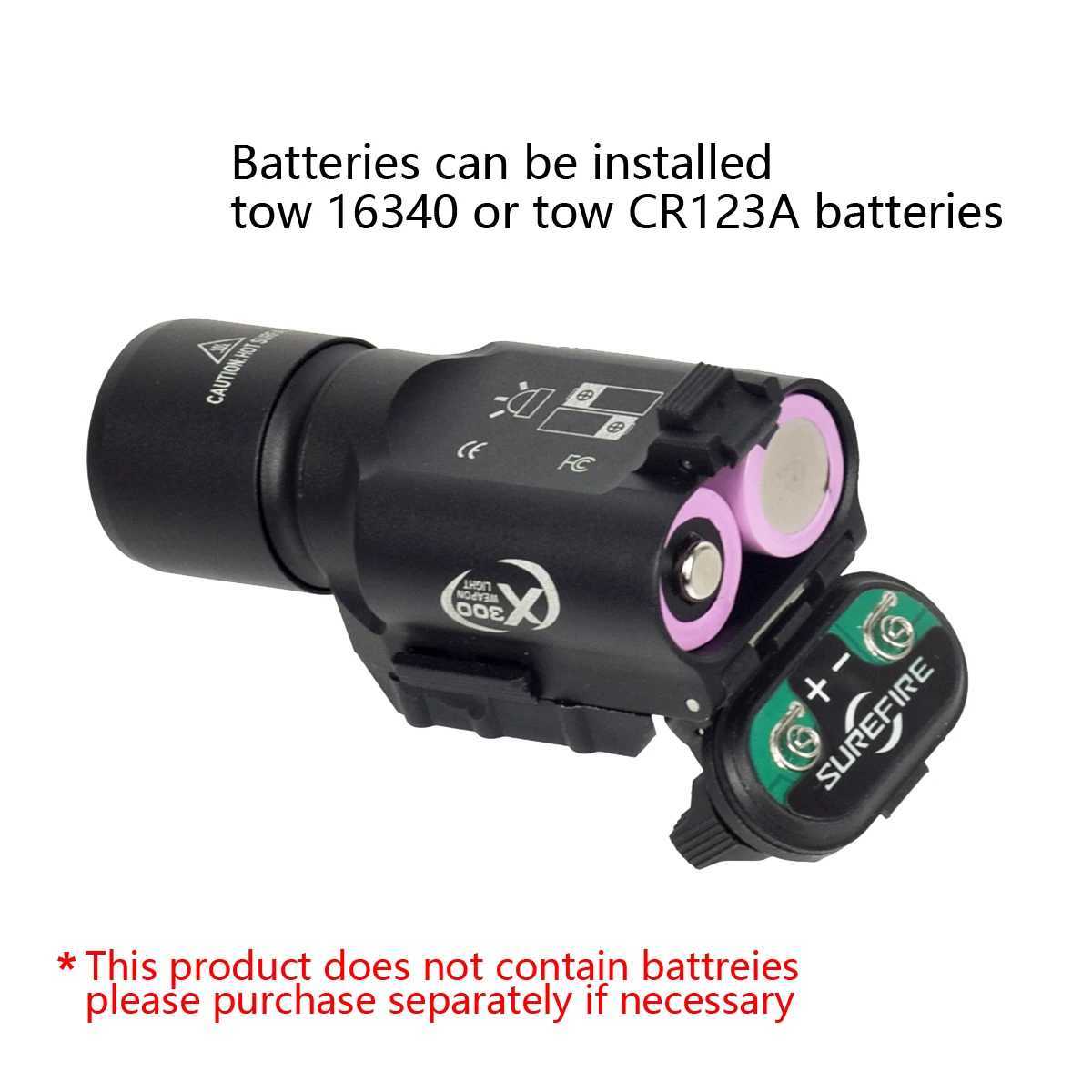 Tactical X300U X300 Ultra X300V Metal Pistol Scout Light Airsoft XH35 Weapon Gun Light Strobe Flashlight Lanterna TorchXJ250303