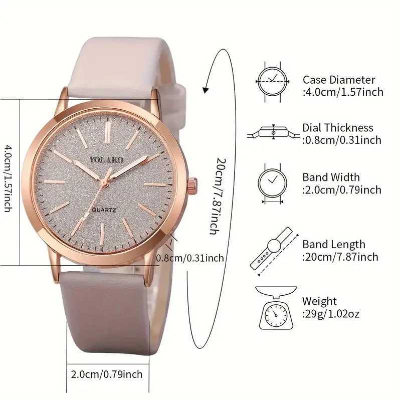New Simple Womens Luxury Design Leather Womens Quartz Watch Womens Small Round Dial ClockXJ250304