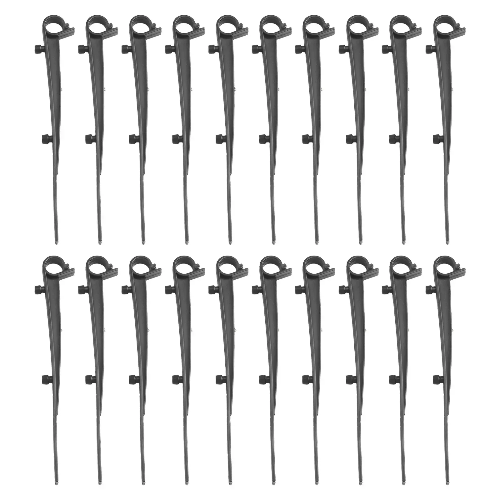 20pcs Drainage Ditch Fixing Clips Cover Net Ground Nail Plastic Keep Your Gutters Clean With Gutter Brush Clips Household Items