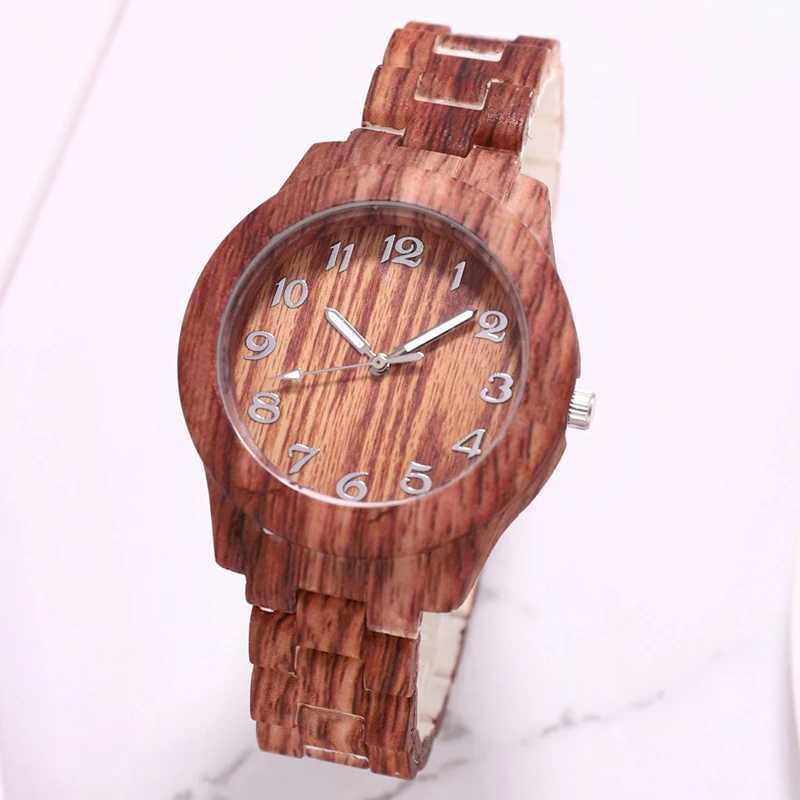 Fashion Casual Womens Bamboo Wooden Quartz Wristbands Ladies Clock Best Gift Che DropshippingXJ250304