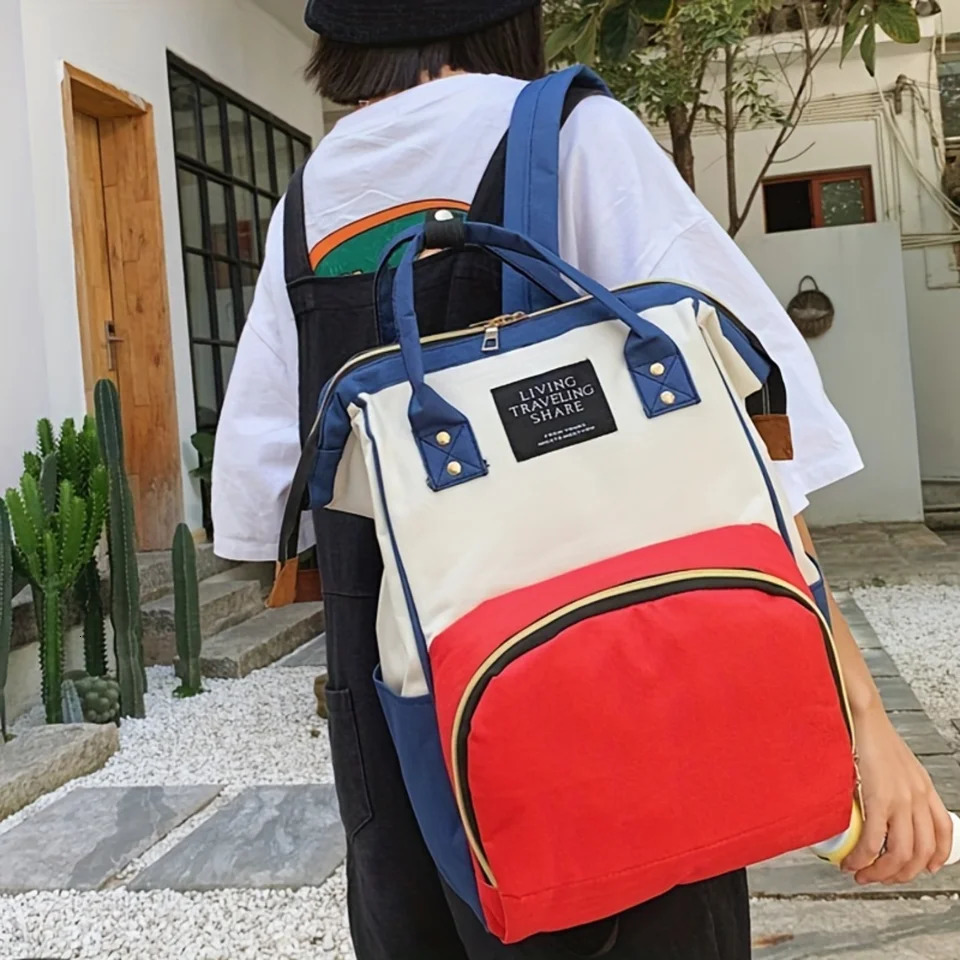 Ship from US Fashionable large capacity backpacks and crossover shoulder bags for hiking leisure travel 250304FBB