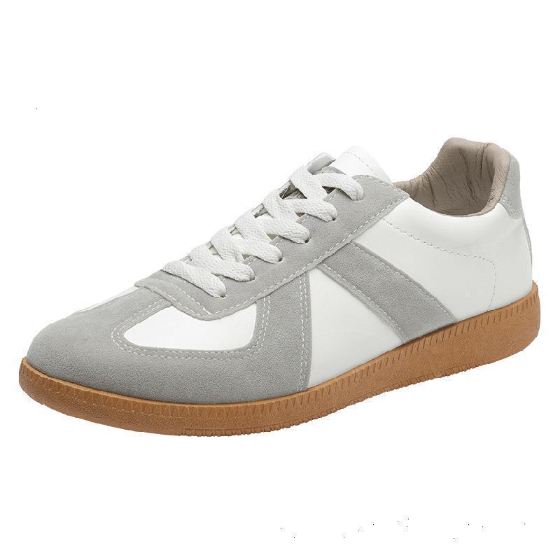 New German Luxury Men's Designer Casual Shoes White Women's Shoes Skateboarding Training Sports Board Versatile Fashion Couple Shoes White S