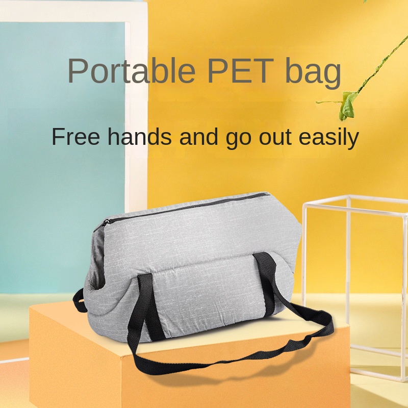 Pet Carrying Bag Soft Shoulder Bag Clutch Bag with School Bag Back Cat Bag Messenger Hand-held Travel Hiking Camping Outdoor