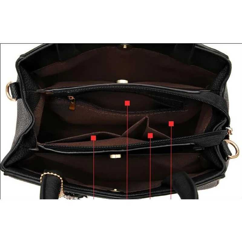Luxury Brand Women Bag Top-Handle Bags Fashion Shoulder Messenger Bags PU Leather Handbag Ladies Tassel Travel Shopper Totes Z250303