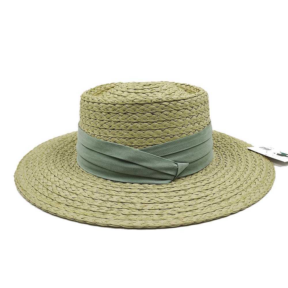 2024 Handmade Big Brim Hat Oversized Tassel Burrs Women Men Str Sun Brim Hats Natural Raffia Panama Beach Summer HatXJ250304