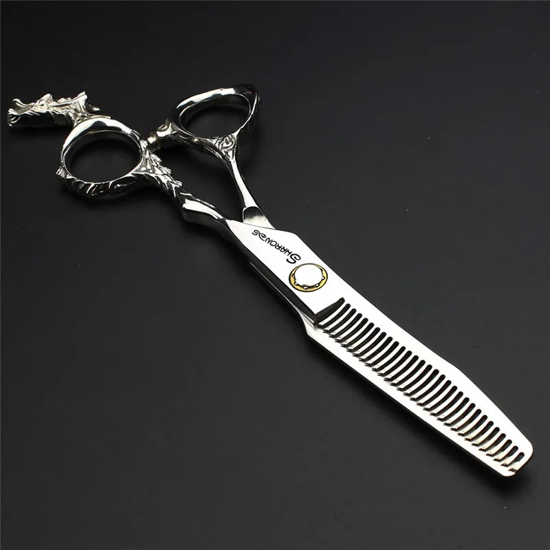 Professional hair stylist hair cutting 6 inch 440C hairdressing scissors Japanese craft bearing dragon thinning set 250304