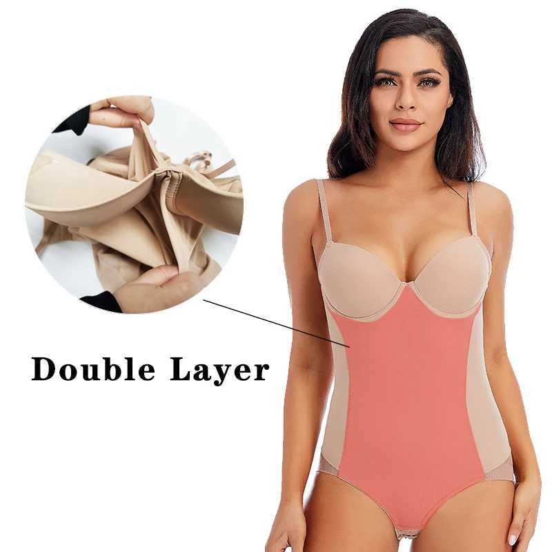 Sexy Lingerie Slim Silk Solid Shapewear for Women Smooth Soft Bodysuit Tummy Shaper Underwear Lingerie Black NudeXJ250304