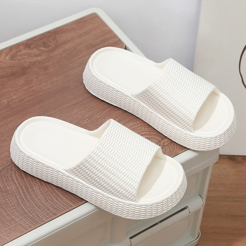 designer sandals Thick soled women's summer 2025 new indoor home shower, odor and anti slip EVA slippers for outdoor wear