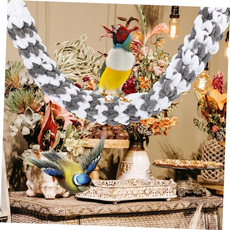 Fashion Hamster Swing Toy Guinea Pig Parrot Climbing Rope Chew Toy Glider Hammock Swing Hanging Toy Parrot Hanging Rope Toy