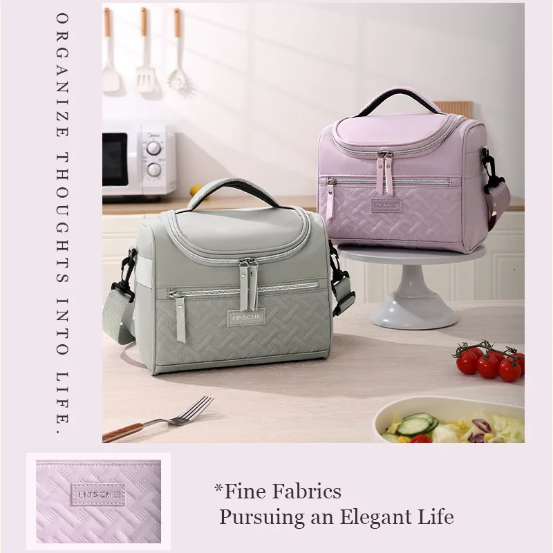Lunch Insulated Bag Cooler Bag Refrigerator Lunch Bag Long-lasting Cold Storage Insulated Bag Convenient Foldable Outdoor Bag 250228