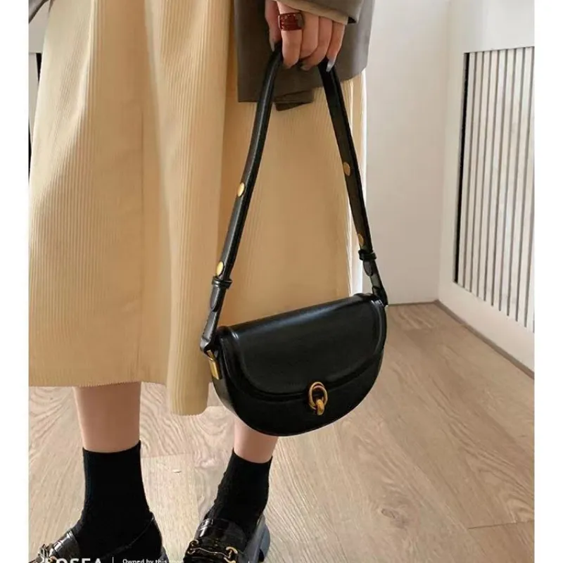 Fashion Saddle Small Crossbody For Women Trend Luxury Designer PU Leather Shoulder Bag Ladies Handbags And Purses