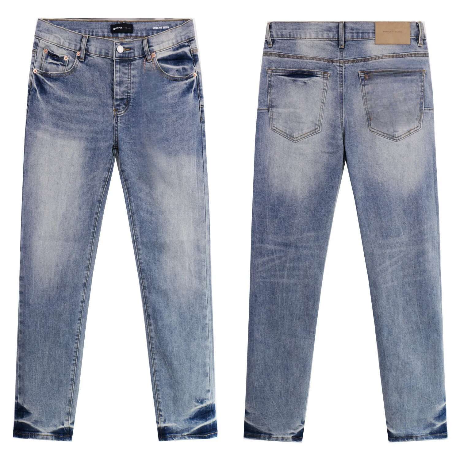 New Fashion 2024 Quality American High Street Ripped Patch Trend Retro Straight Leg Jeans