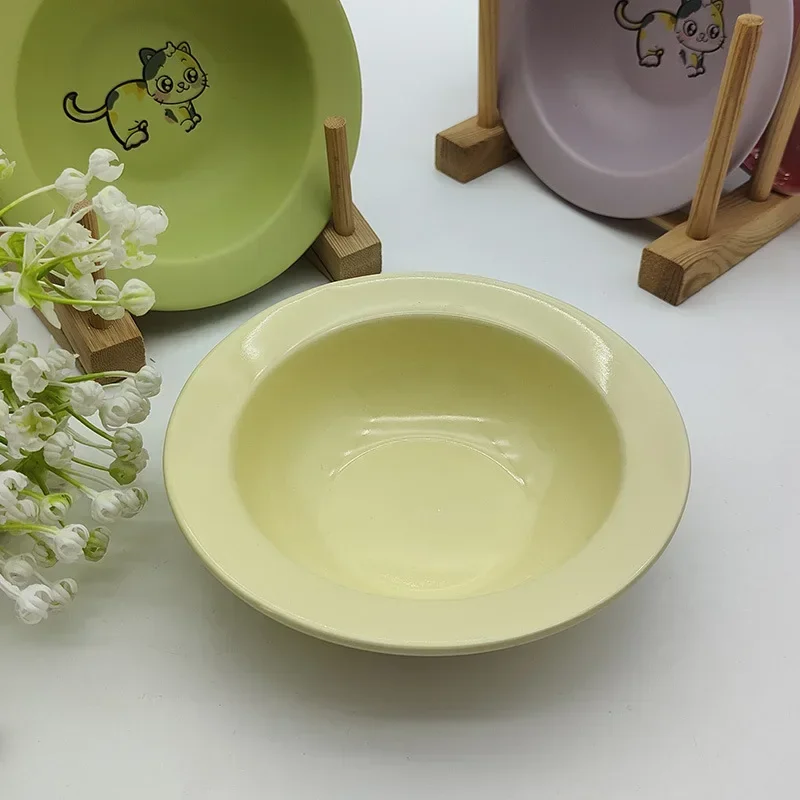 Elevated Pets Bowls Extra Wide Raised Cats Food Bowl Anti-Vomiting Cat Feeder Whisker Stress-Free Dog Ceramic Cat Feeding Bowls