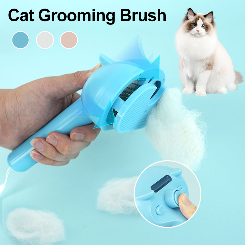 Cat Dog Steamy Brush Electric Sprayer Dog Cat Grooming Brush Self-cleaning Hair Remove Comb Dog Cat Cleaning Accessories