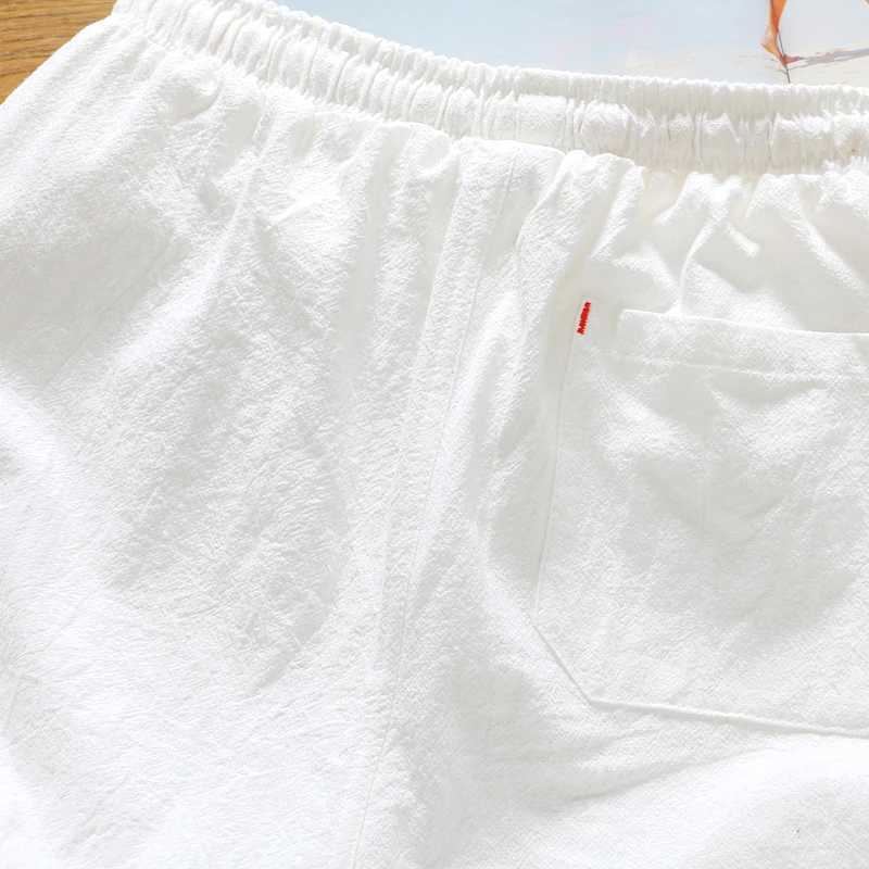 Brand mens summer fashion solid color casual shorts Bermuda 2022 thin breathable cotton loose shorts mens short casual fitnessT250304