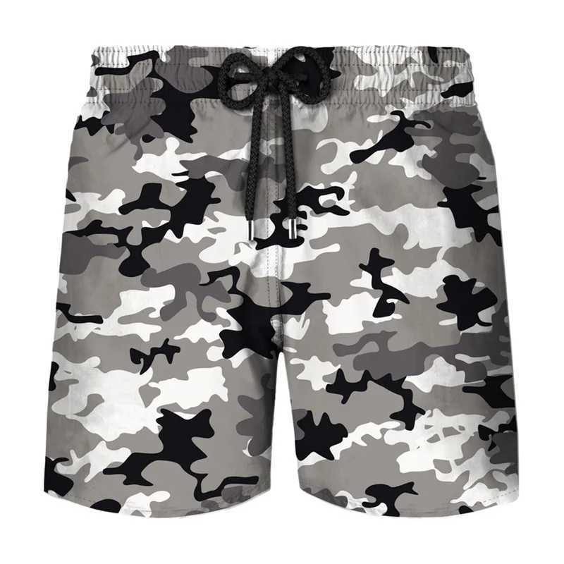 Mens Russian Camouflage Military Fans Tactics Board Shorts Beach Short Pants Hawaii Swimming Pants Swim Trunks Cool Ice ShortsT250304