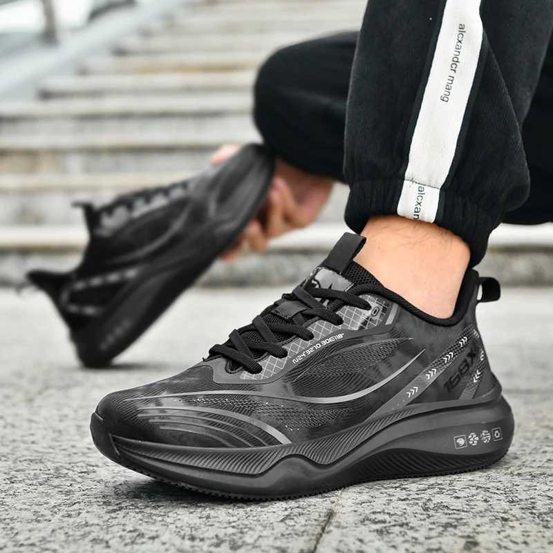 Winter Leather Running Shoes for Men Outdoor Waterproof Sports Jogging Shoes Lightweight Comfy Walking Shoes Male Footwear 39-50C250304