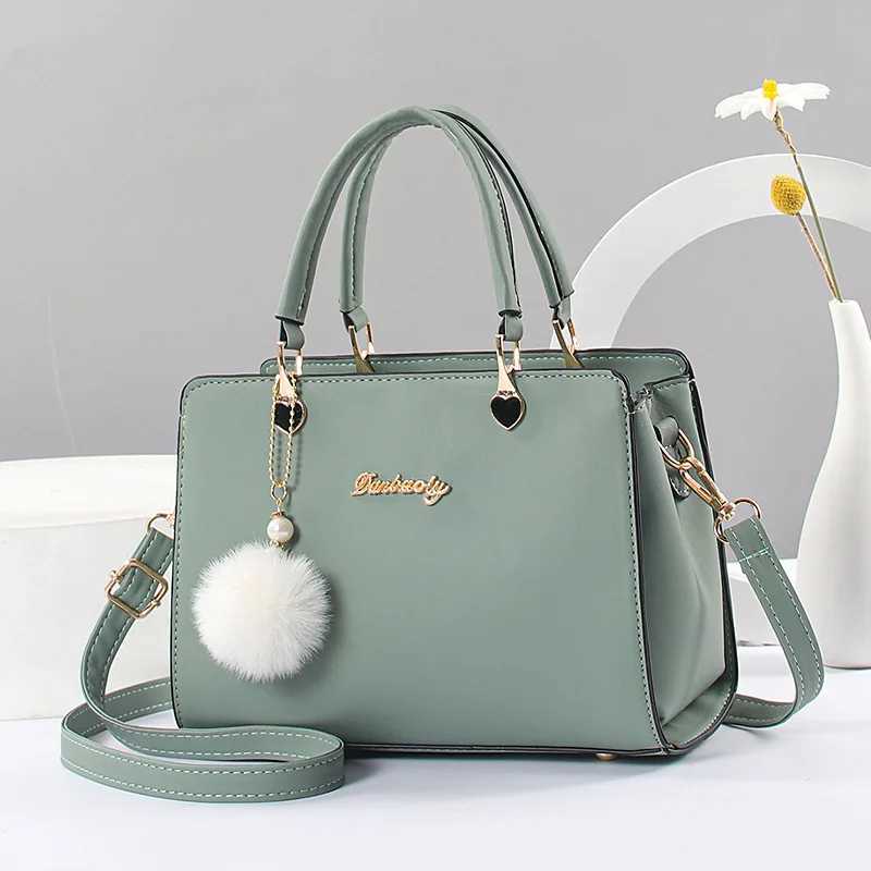 Women Handbag Shoulder Bag Girls Fashion Famous Design Leather Big Casual Tote High Quality Hasp Casual Black New Z250303