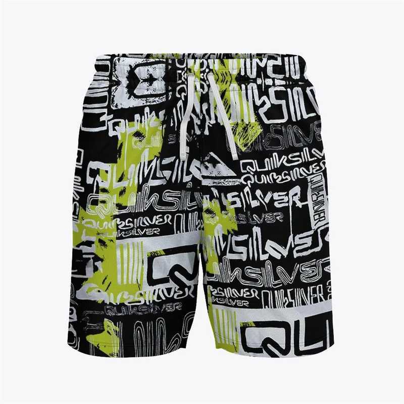 New Mens Bermuda Shorts Board Shorts Swimwear Leisure Quick Drying Swimming Trunks For Men De Bain Homme Beach Surfing ShortsT250304