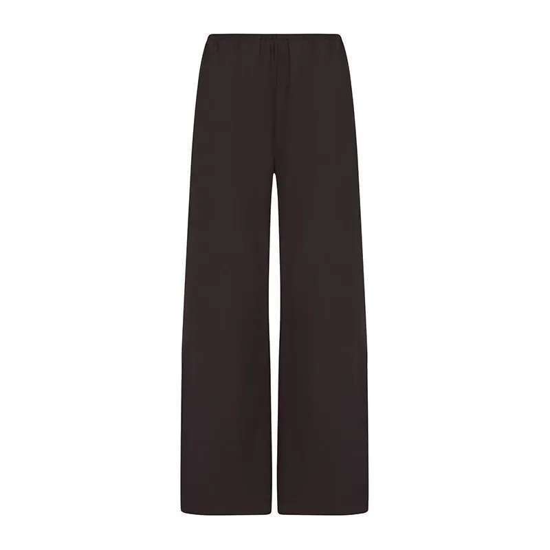 2025 Spring And Autumn New Design Drapey High Waist Straight Wide Leg Or-Mopping Pants For Women