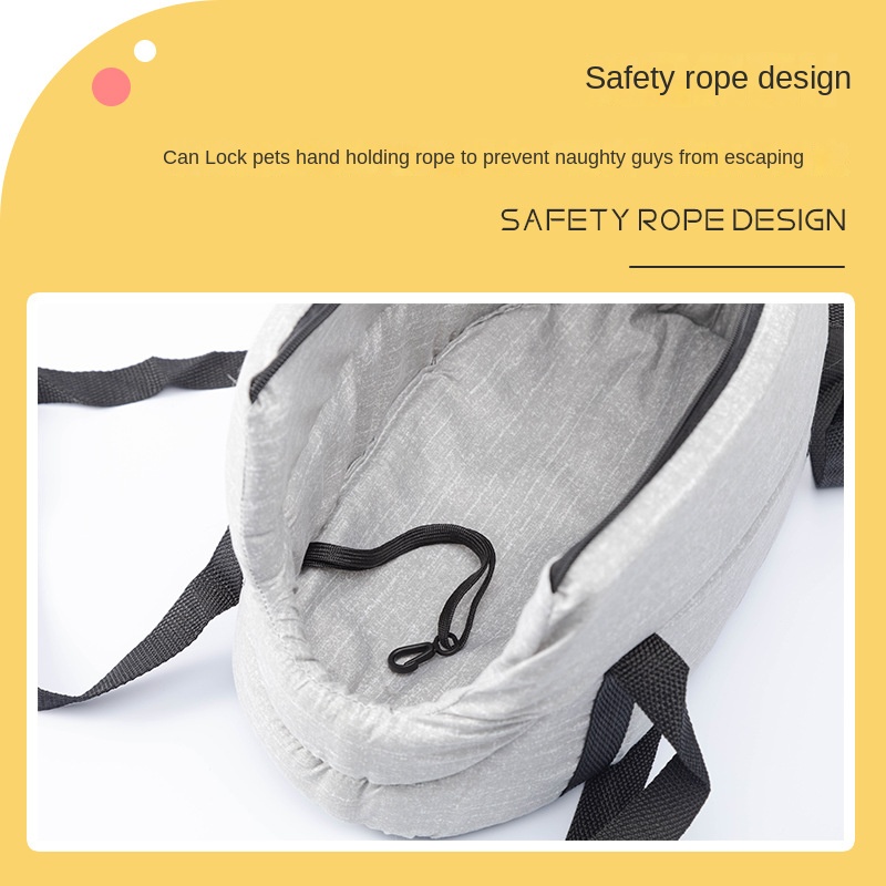 Pet Carrying Bag Soft Shoulder Bag Clutch Bag with School Bag Back Cat Bag Messenger Hand-held Travel Hiking Camping Outdoor