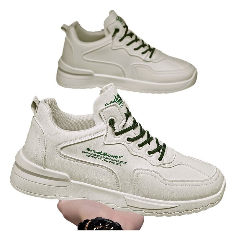 2025 Winter New Korean Breathable Sports Shoes Casual And Fashionable Men's Designer Shoes Personalized And Versatile Thick Soled White Shoes