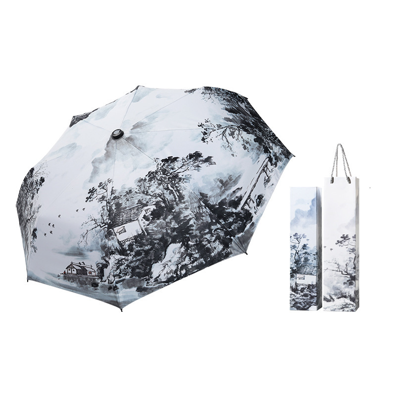 Dual purpose spray umbrella Rechargeable humidifier folding sun protection UV protection umbrella