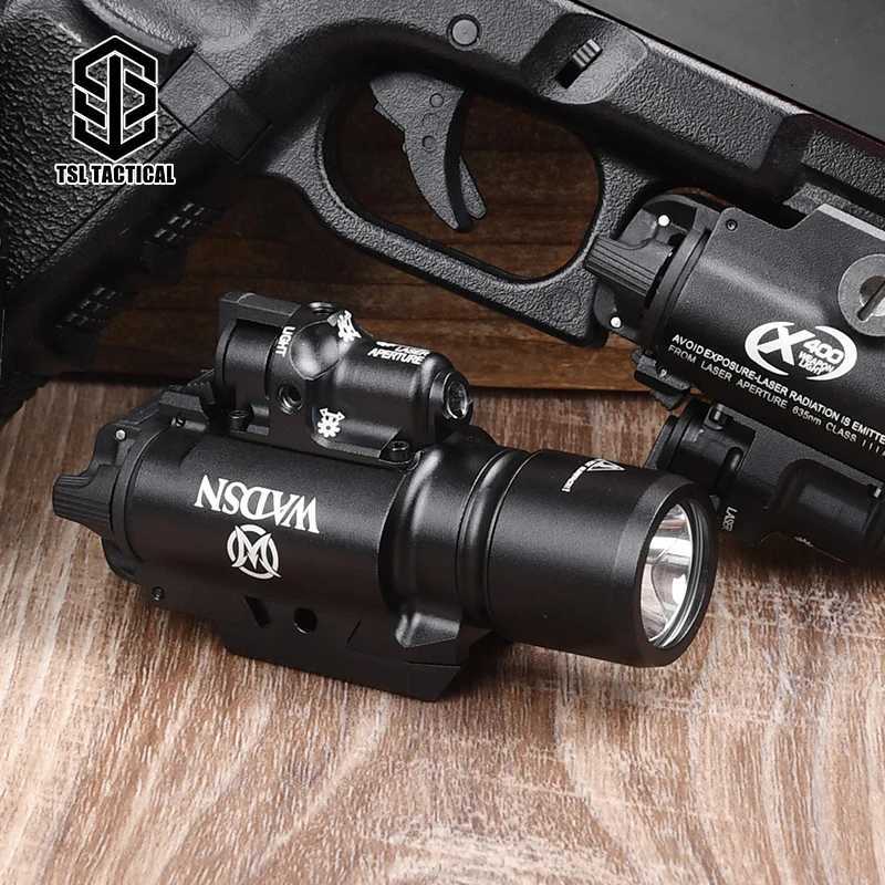 WADSN tactical X400 pistol light laser assisted aiming D outdoor search light installation 20mm guide railXJ250303