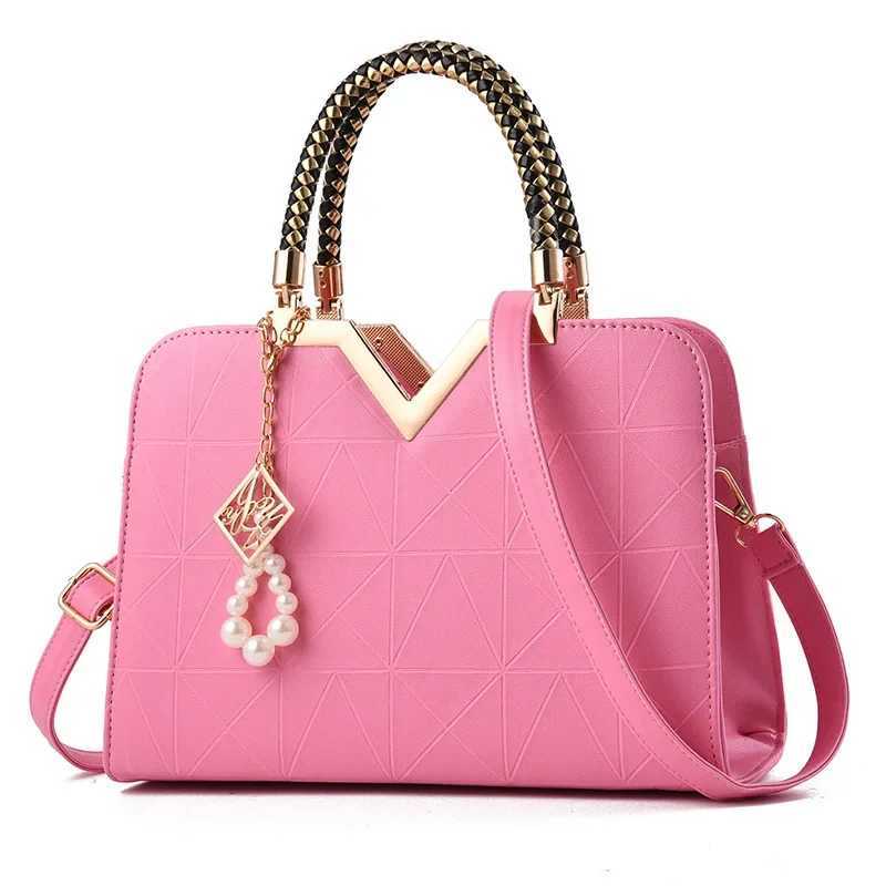 Womens handbag patch work shoulder messenger office work PU leather womens handbag womens luxury handbag fashion elegant shoulder bag Z250303