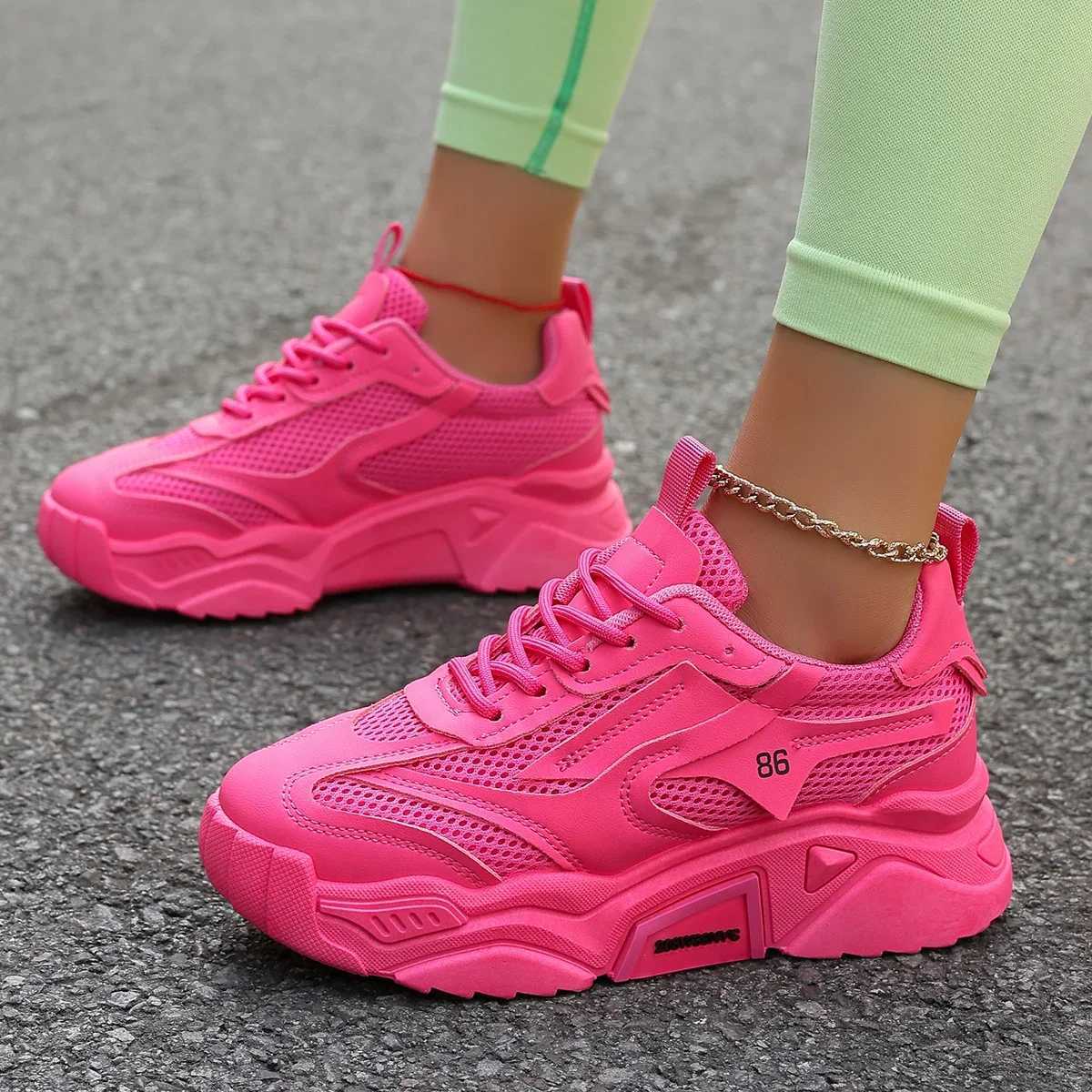 Women Sneakers New Fashion Mesh Breathable Tennis Girl Platform Shoes for Women Outdoor Comfortable Lightweight Sneakers WomenC250304