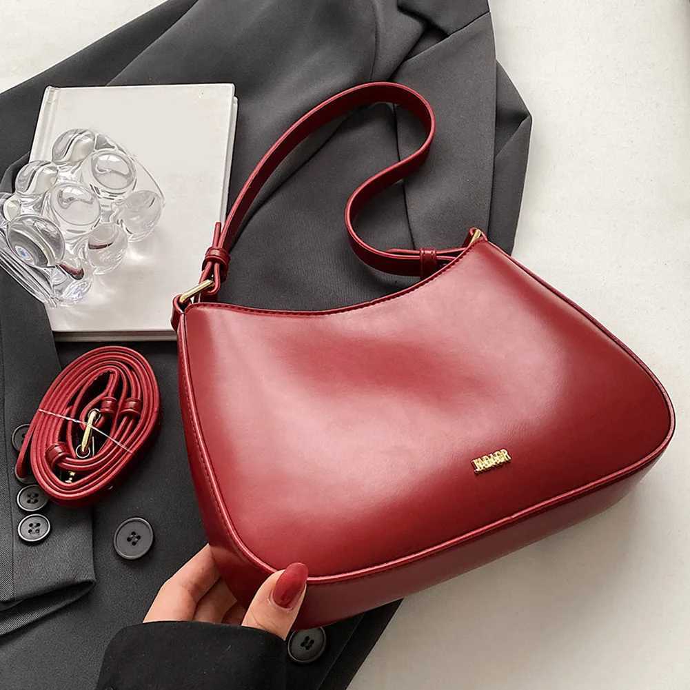Red lingerie shoulder bag womens 2024 new textured leather cross body bag luxury designer wedding bride handbag sling bag Z250303