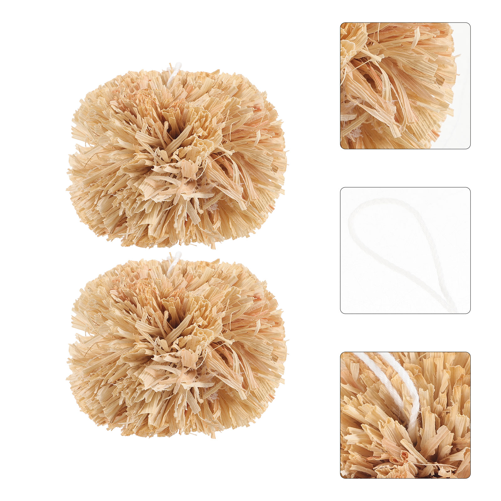 2 Pcs Bunny Molar Toys Hamster Treats Pet Teether Ball Small Supply Anti-scratch