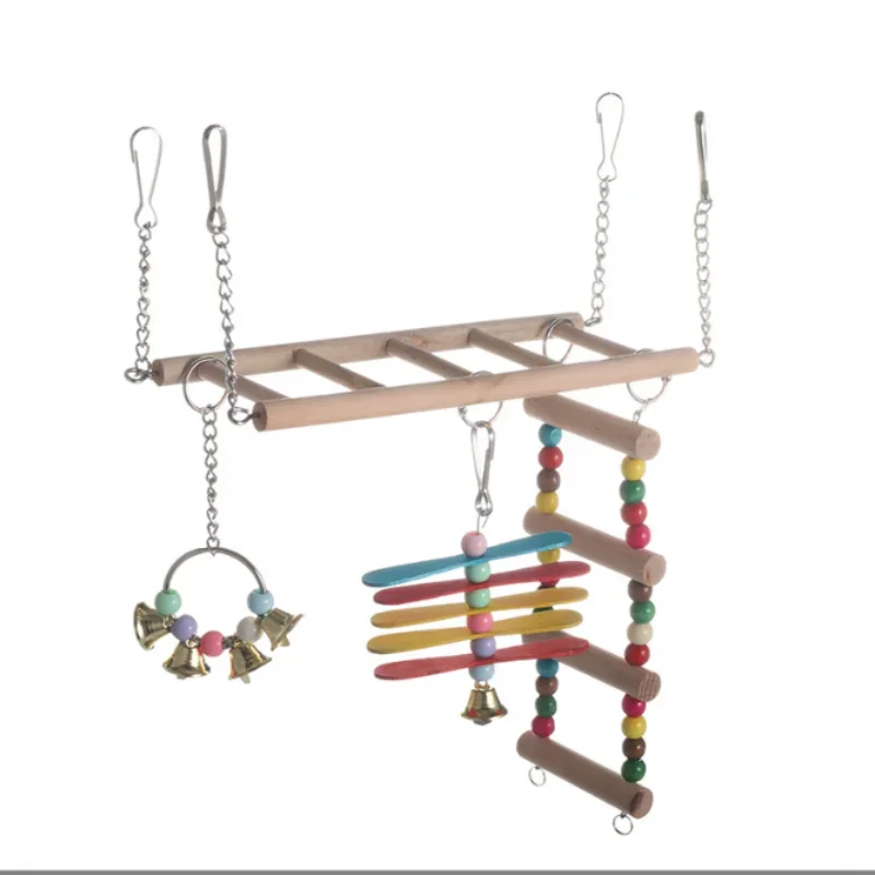 Bird Toy Ladder, Swing, Lifting Ring, Bird Biting Equipment, Peony Parrot Toy Pet Toys