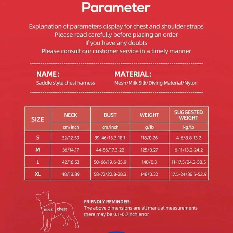 DHpet Harness Saddle-type Pet Chest Strap for Small Medium Large Harnesses Puppy Collar Outdoor Walking Dogs Supplies