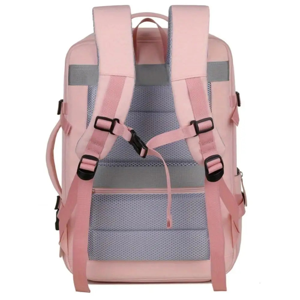 Ship from US USB Charging Womens Backpack with Shoe Pocket Large Capacity FlightApproved Travel Bag 250304FBB
