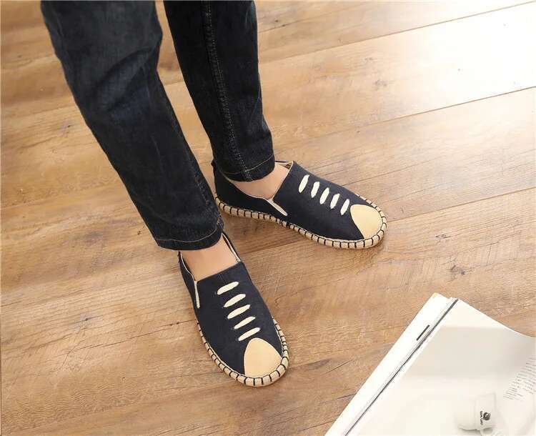 Summer Fisherman New en Canvas Fashion Trend Men Casual Shoes Comfortable Espadrilles Classic Slip on Loafers